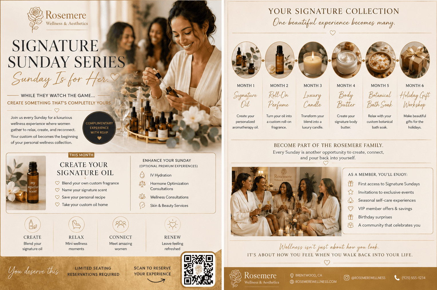 Signature Sunday Series concept spread